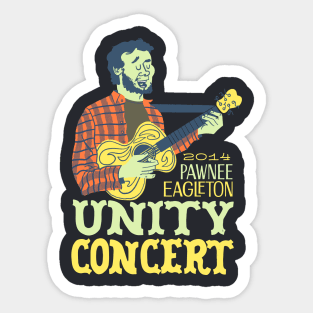 The Pawnee Eagleton Unity Concert (Warm Colors) - Parks and Rec Sticker